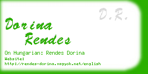 dorina rendes business card